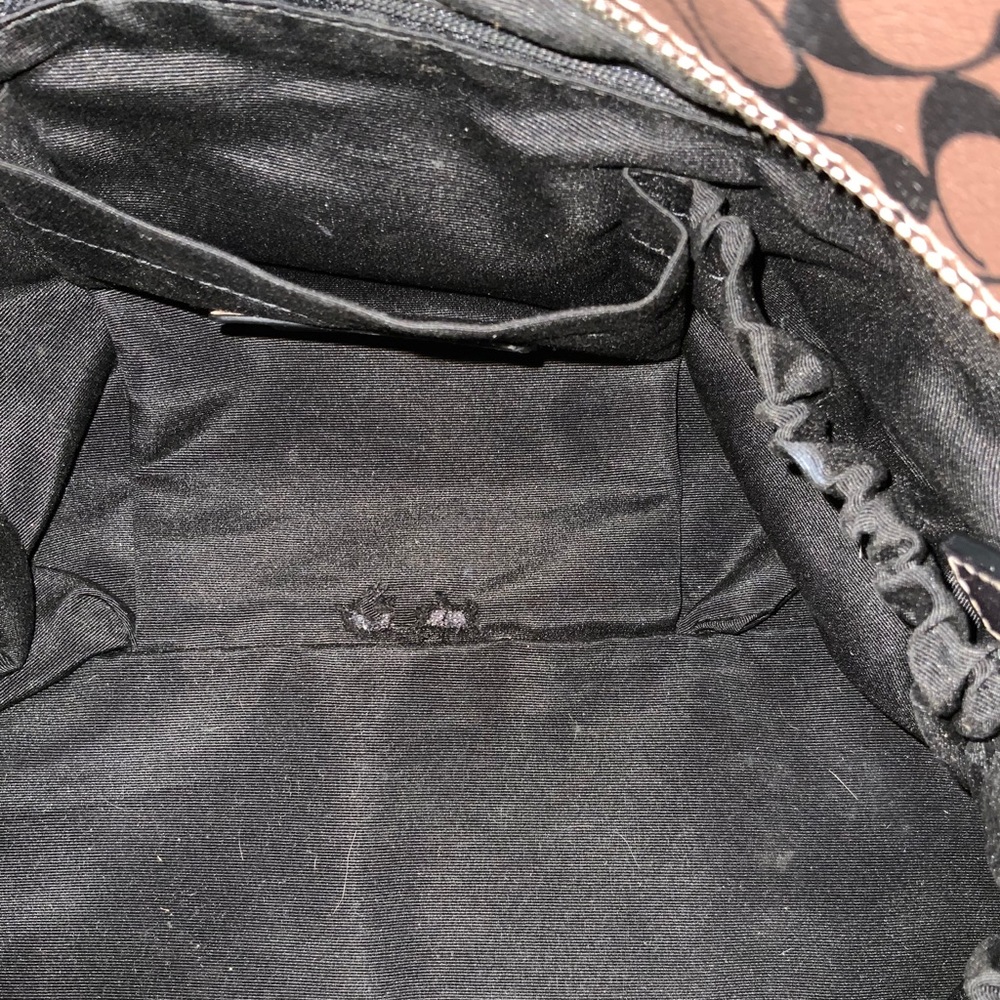 Coach Brown Chelsea Heritage Stripe Diaper Bag - Picture 14 of 15